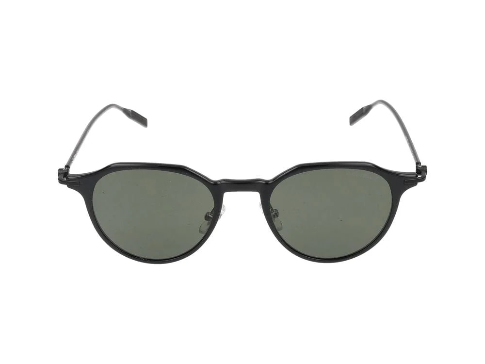Montblanc Mb0355s Round-Frame Sunglasses — Injected 4