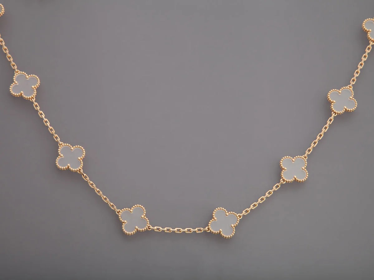 Van Cleef & Arpels 18K Yellow Gold Rock 20-Motif Alhambra 4