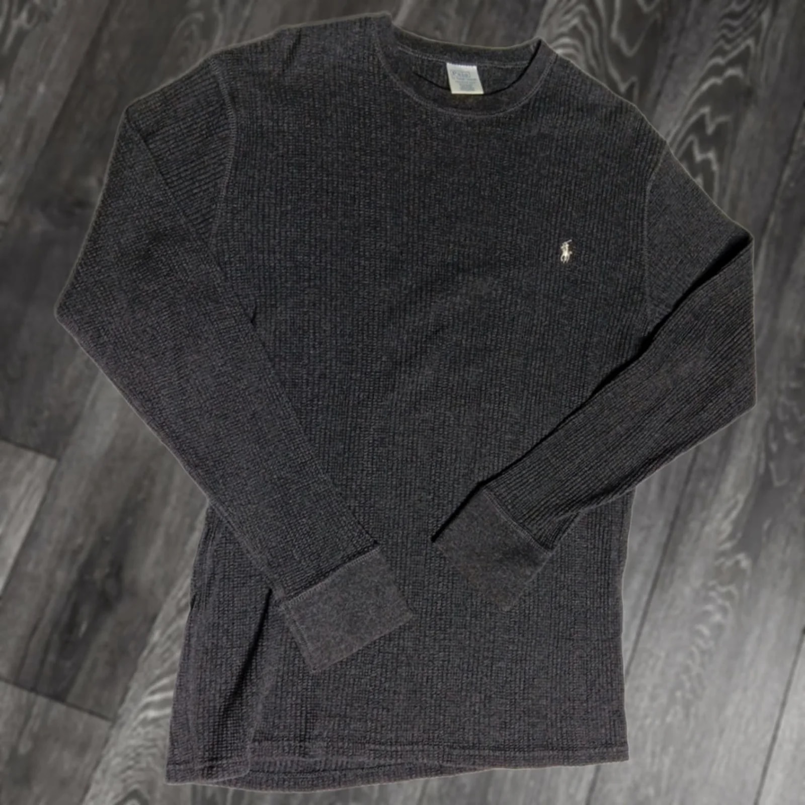 Polo Ralph Lauren — Polo Ralph Lauren Thermal Long Sleeve Shirt Med. Cotton Crew Neck Embroidered Logo Regular Size M No — streetwear — resale