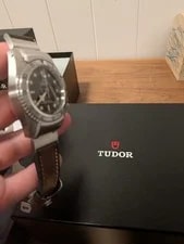 2020 Tudor Black Bay P01 Stainless Steel Automatic 42mm Leather 70150 B+P 4