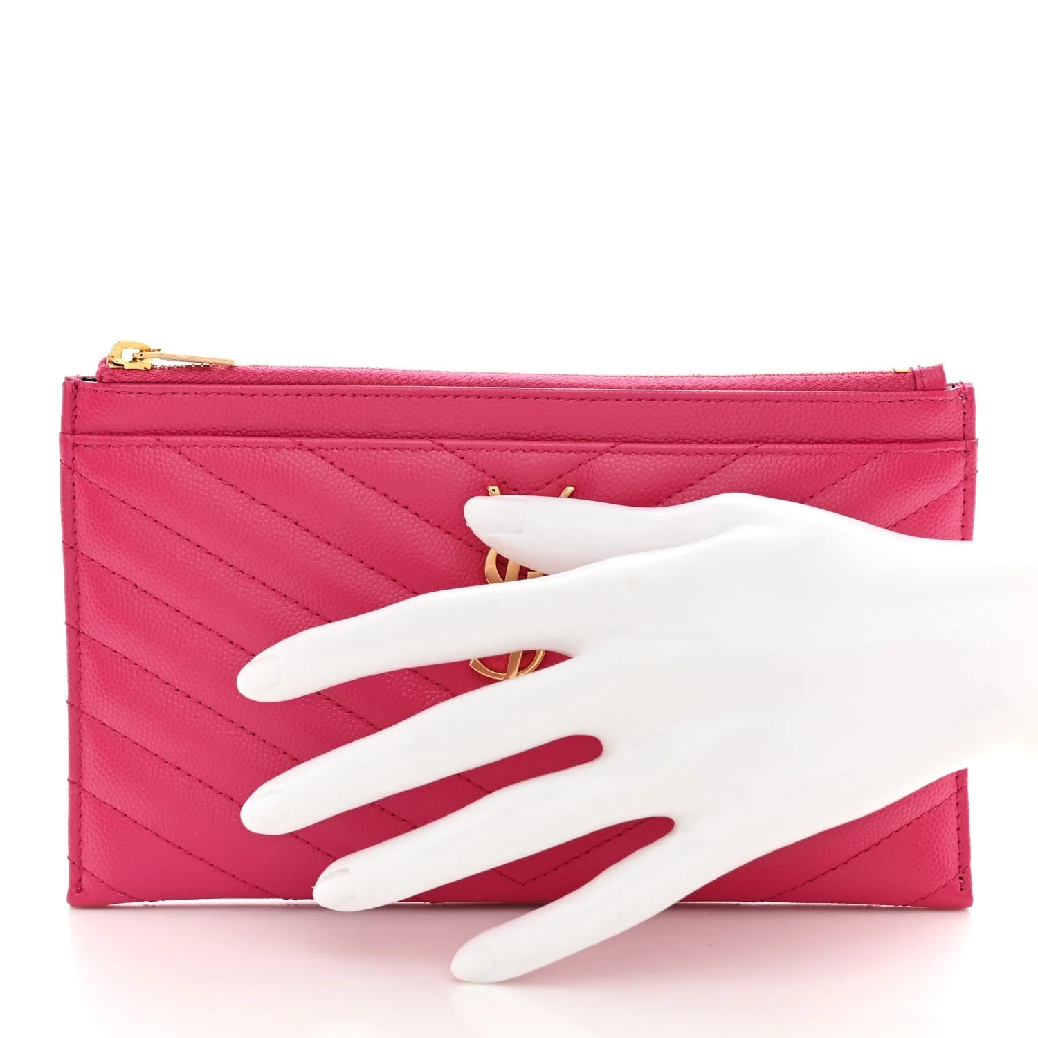 Grain de Poudre Chevron Bill Pouch Fresh Fuxia 2