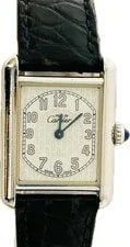 Cartier Must de Tank W1014254 2416 Stainless Steel 22mm White Dial #WJW237 3