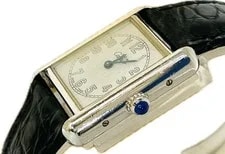 Cartier Must de Tank W1014254 2416 Stainless Steel 22mm White Dial #WJW237 4