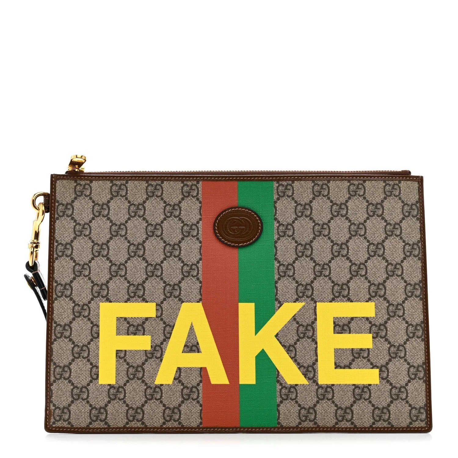 Supreme — GG Supreme Fake/Not Interlocking G Documents Holder Sugar — Handbag — resale