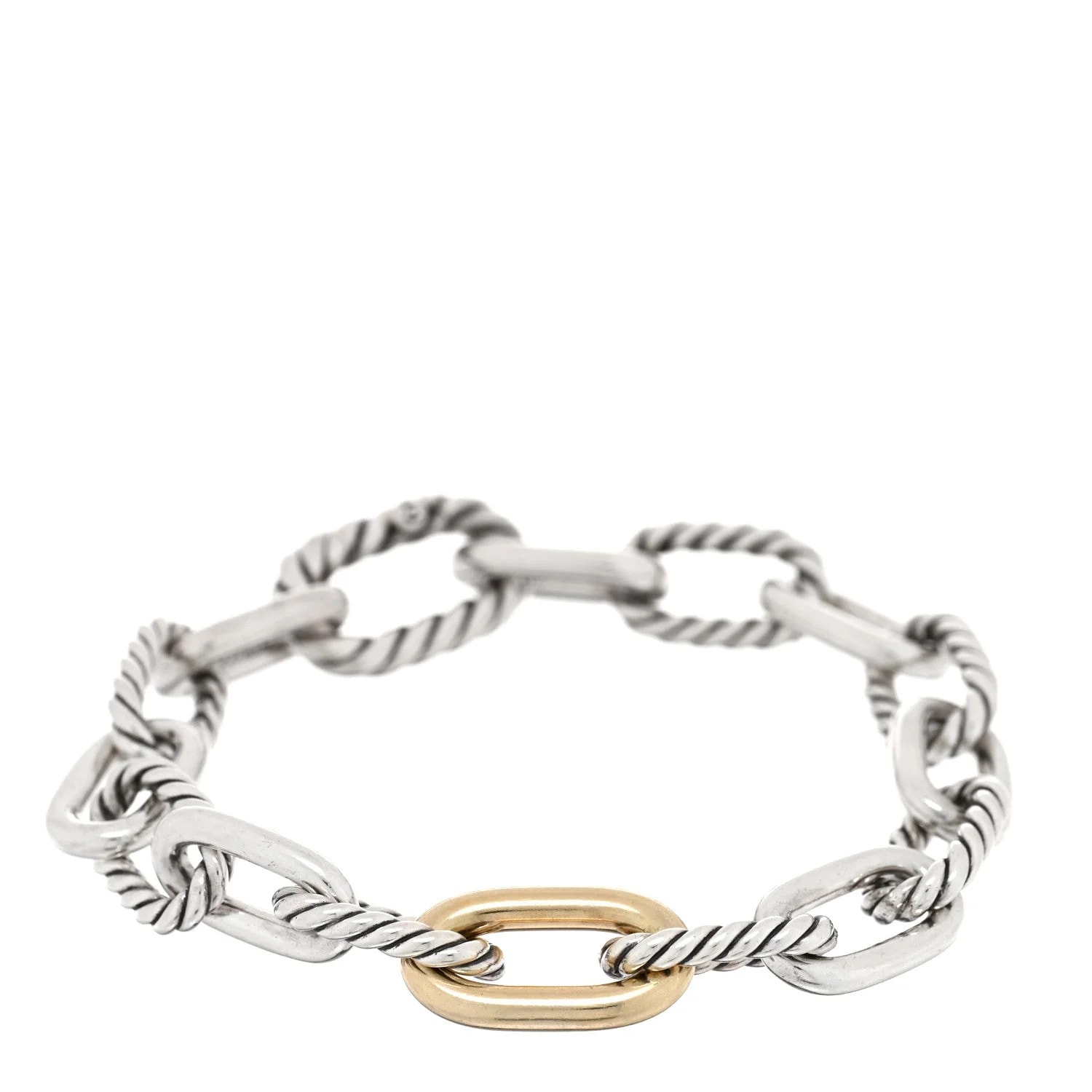 David Yurman — 18K Yellow Gold 11mm DY Madison Link Chain — Jewelry — resale