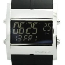 TAG Heuer — TAG Heuer Microtimer Steel Rubber Quartz CS111C Polished BF590310 — Watch — resale