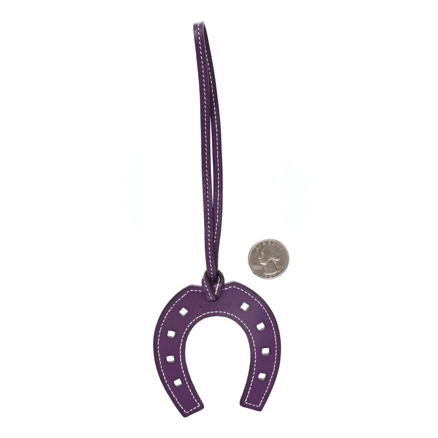 Paddock Horseshoe Bag Charm Ultraviolet 2