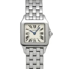 Cartier — Cartier Santos W25064Z5 ( 2698) 28mm Stainless Steel White #WW8077 — Watch — resale