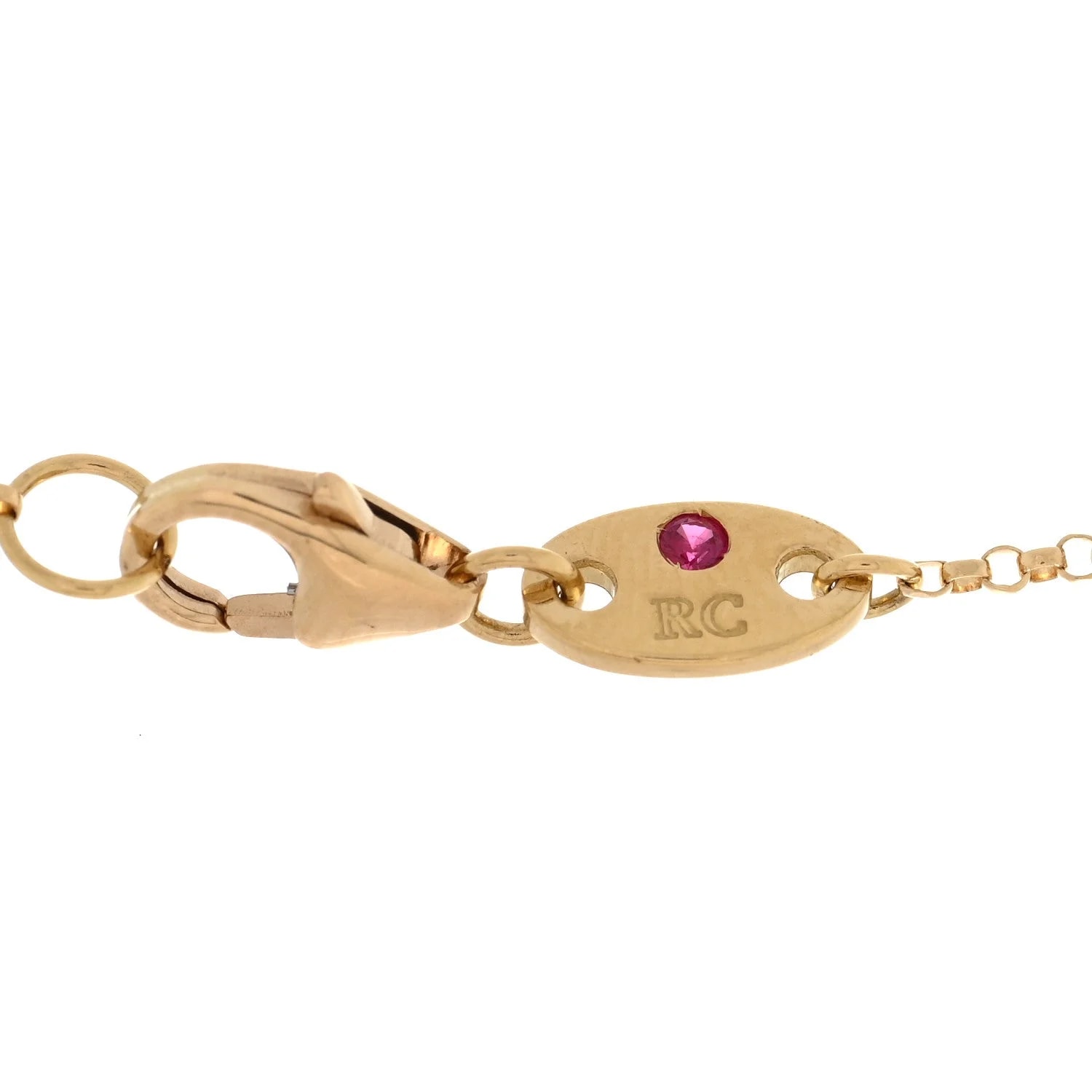 18K Yellow Gold Love in Verona Flower Five Station Flower 4