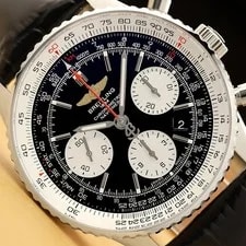 Breitling — Breitling Navitimer 01 Black Dial AB0120 43MM Stainless Steel Leather — Watch — resale