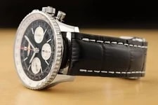 Breitling Navitimer 01 Black Dial AB0120 43MM Stainless Steel Leather 4