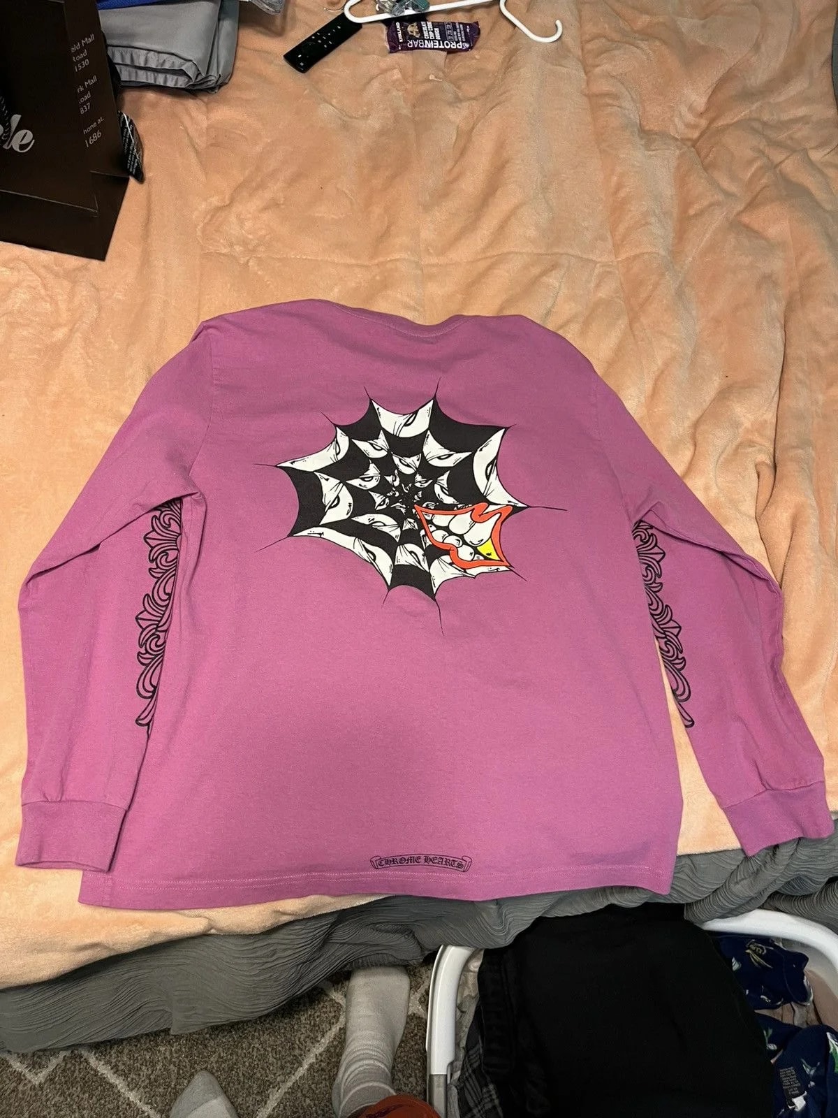 Chrome Hearts — Hearts Matty Boy Spiderweb Longsleeve — streetwear — resale