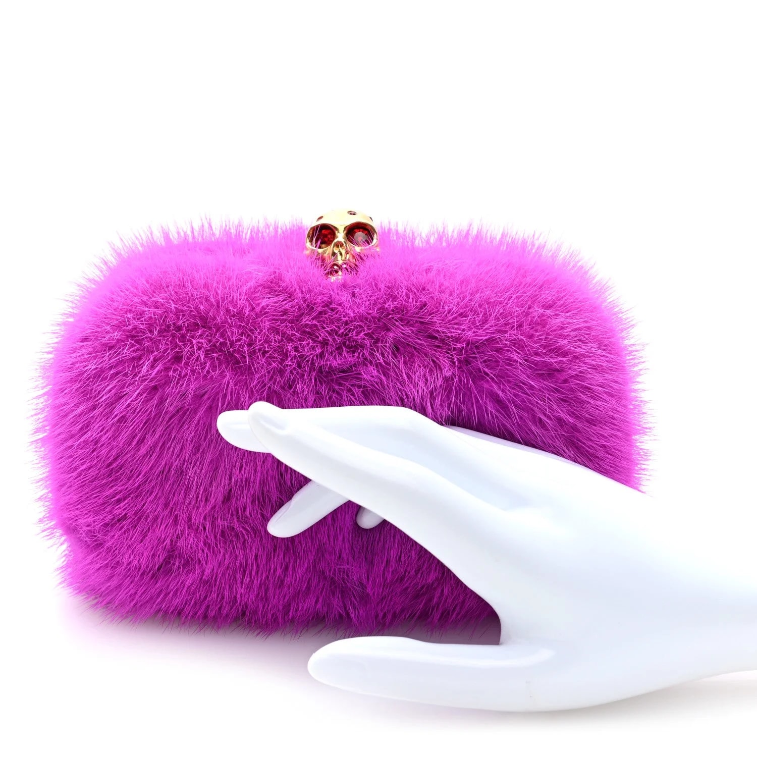 Mink Fur Britannia Skull Box 2