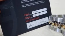 57103 Tudor Glamour Double Date Steel Gold 42mm Automatic W Card 3
