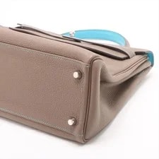 Hermès Kelly 32 le Tournay Verso Etoupe X Aztec Metal Fittings 3
