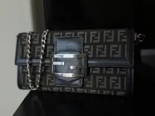 Fendi — Fendi Monogram Chain Logo Accent Hardware — Handbag — resale