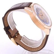 Jaeger-LeCoultre Geophysic 18k Rose Gold Leather Auto Blue Q8102520 3