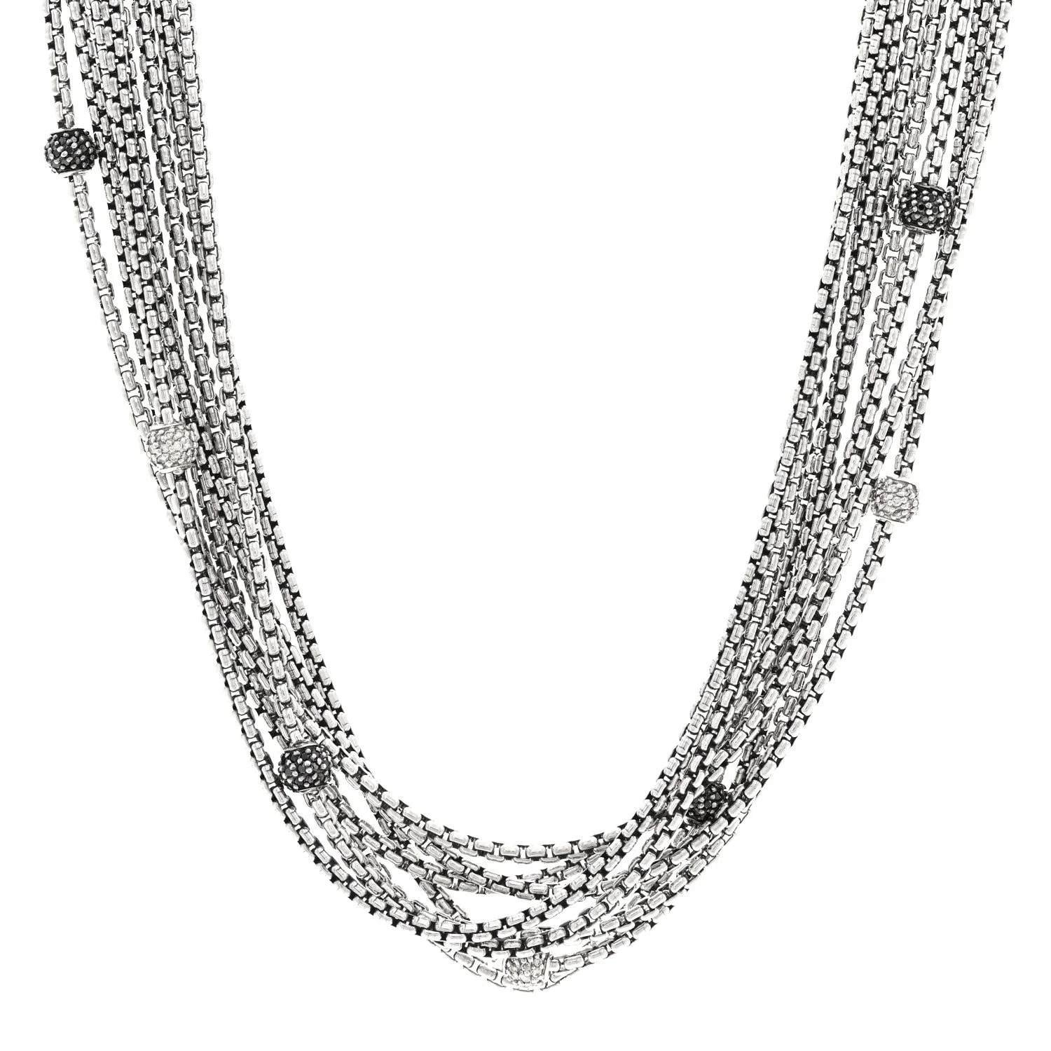 David Yurman — Black Diamond Box Chain Eight Strand — Jewelry — resale