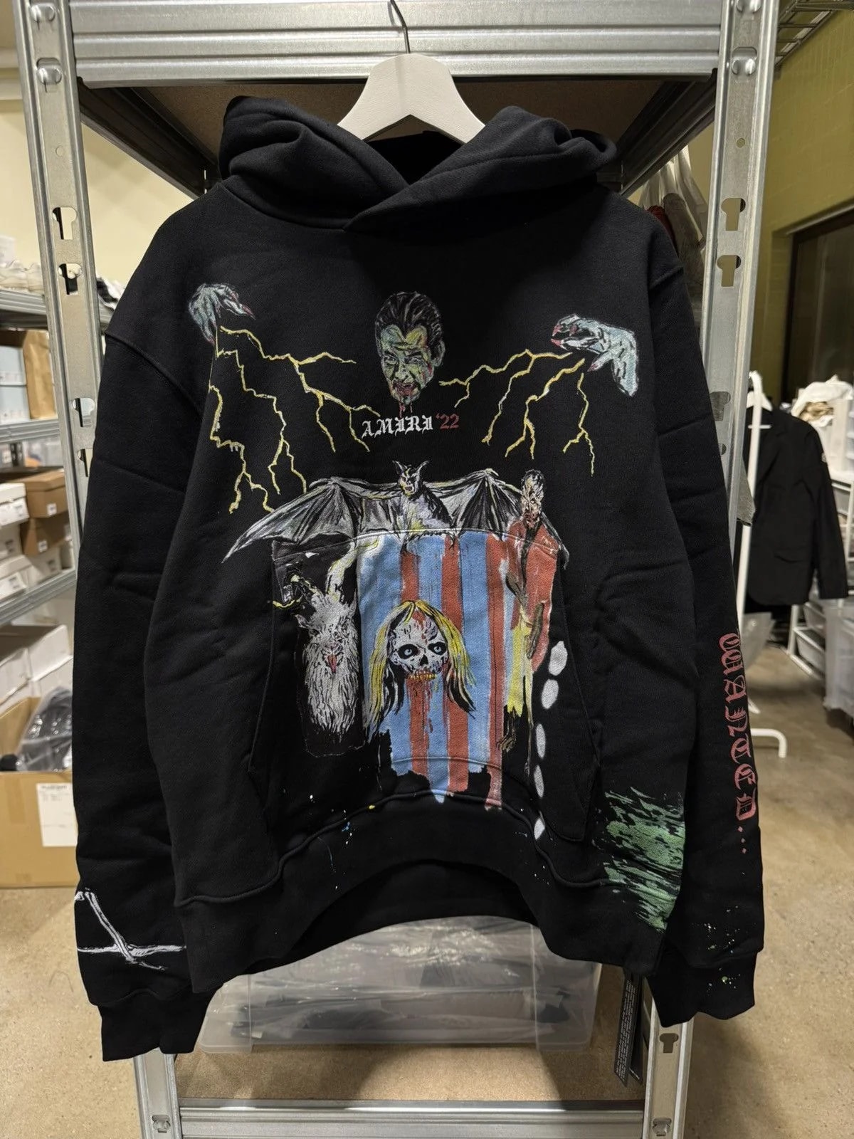 Amiri — Amiri X Wes Lang Blood 38 Hoodie Limited NEW 1600$ — streetwear — resale