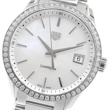 Tag Heuer — TAG Heuer WBK1316.BA0652 Carrera Diamond Bezel Quartz Excellent Condition W — Watch — resale