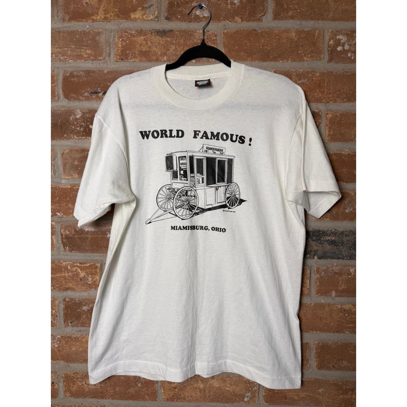 1992 Miamisburg Ohio Hamburger Wagon Tee USA — streetwear — resale
