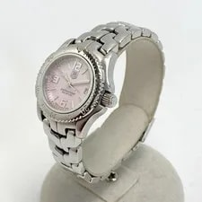 TAG Heuer Link Date WT141F Pink Shell Quartz From Japan 2