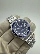Tudor — 1998 Tudor Submariner Blue Dial 36mm Steel Automatic Jubilee 75190 B+P — Watch — resale