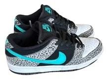 Nike SB — Nike Sb Dunk Low Elephant Atmos WhitePreowned Box BQ6817-009 — Sneaker — resale