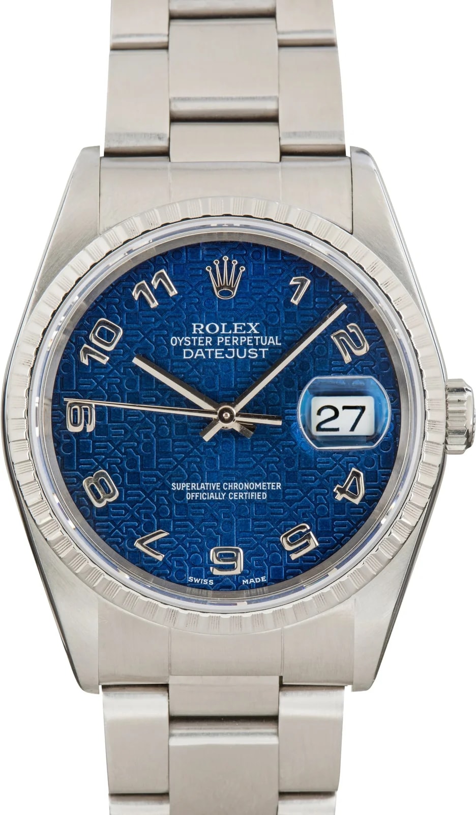 Rolex Datejust 36 Ref 16220 Blue Arabic Jubilee Dial 2
