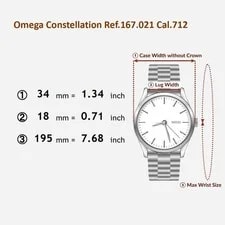 CLA'd[N ] Omega Constellation Cal.712 Automatic 34mm Japan Z275 2