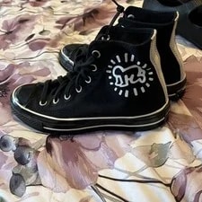 👀New in Size 5 1/2 Converse By You "Keith Haring" Chuck 70 HTF Color & Sz! 3