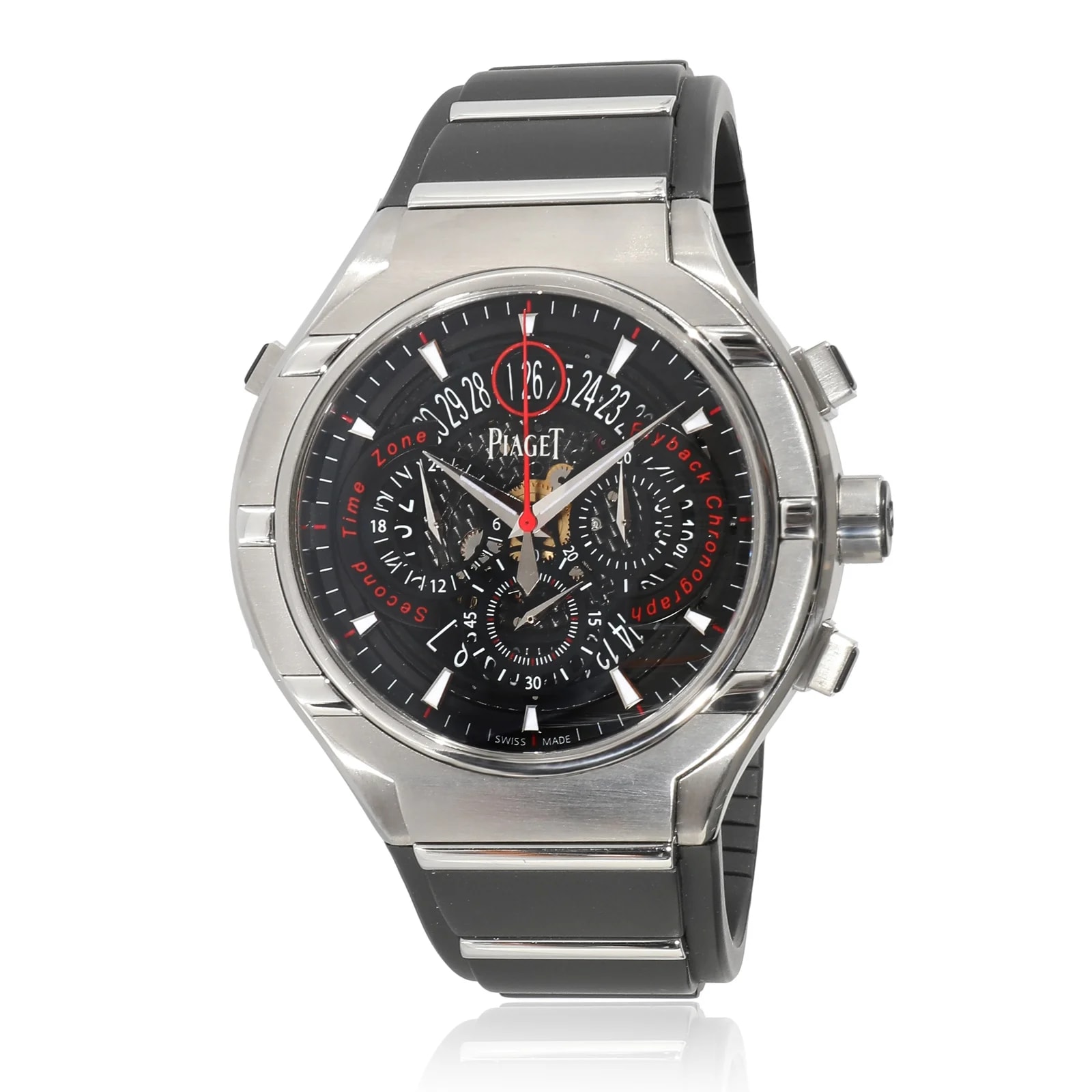 Piaget — Piaget Polo Fortyfive Goa34002 Ss-Titanium Black Ss/titanium Wrist — Watch — resale