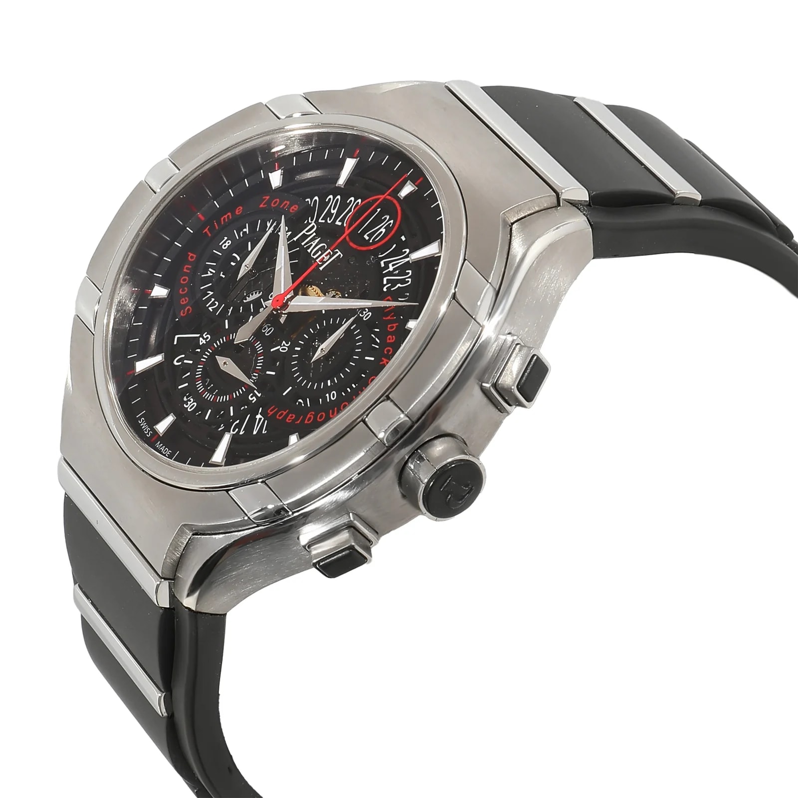 Piaget Polo Fortyfive Goa34002 Ss-Titanium Black Ss/titanium Wrist 3