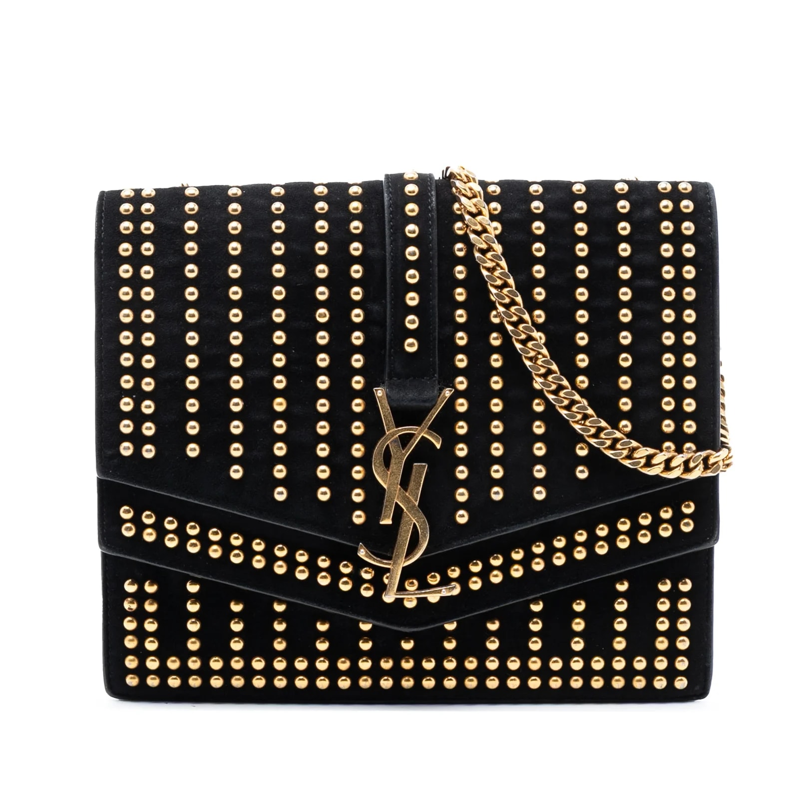 Saint Laurent — Medium Studded Sulpice Crossbody — Handbag — resale