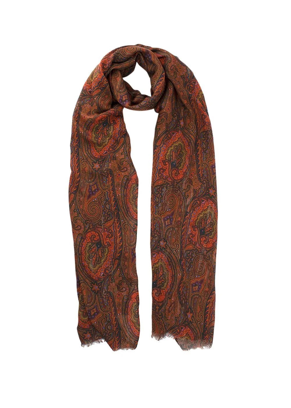 Etro — Etro Blend Paisley Print Scarf — Accessory — resale