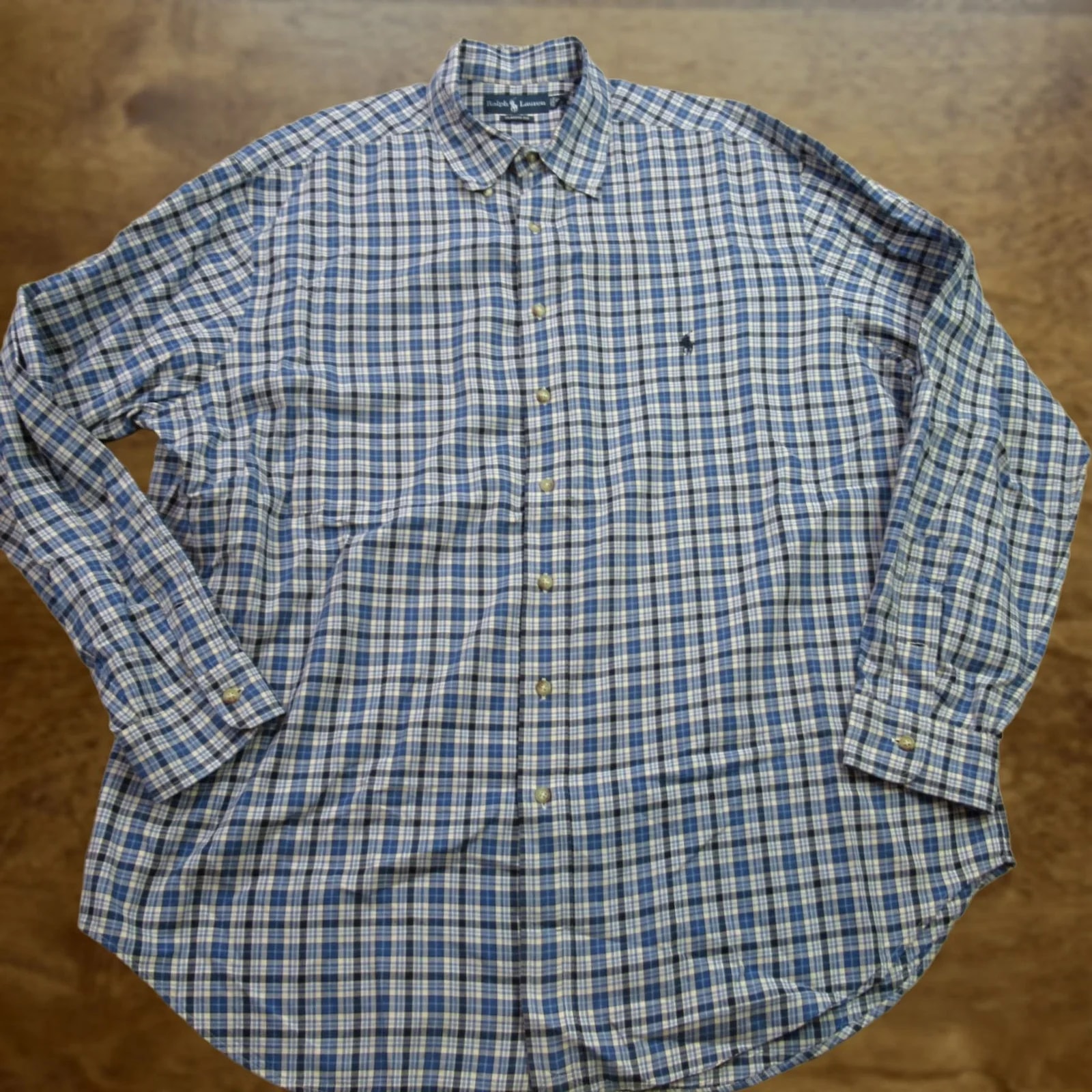 Polo Ralph Lauren — Polo Ralph Lauren Shirt Classic Fit Long Sleeve Button Front Plaid 2XL — streetwear — resale