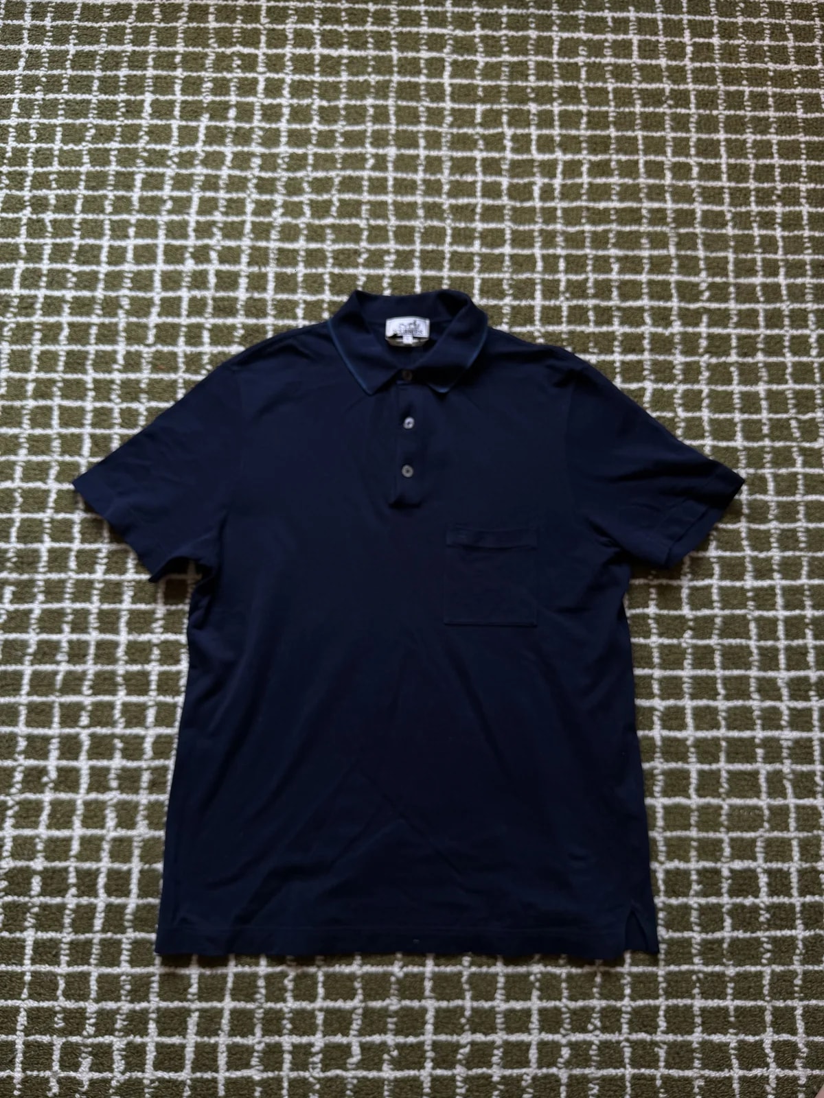 Hermès — Hermès Cotton Pique Polo Pocket H M (Fits S) — streetwear — resale