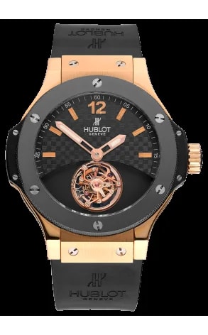 Worldofluxuryus — Hublot Big Bang Tourbillon Solo 18K Rose Gold & Ceramic ’s — Watch — resale