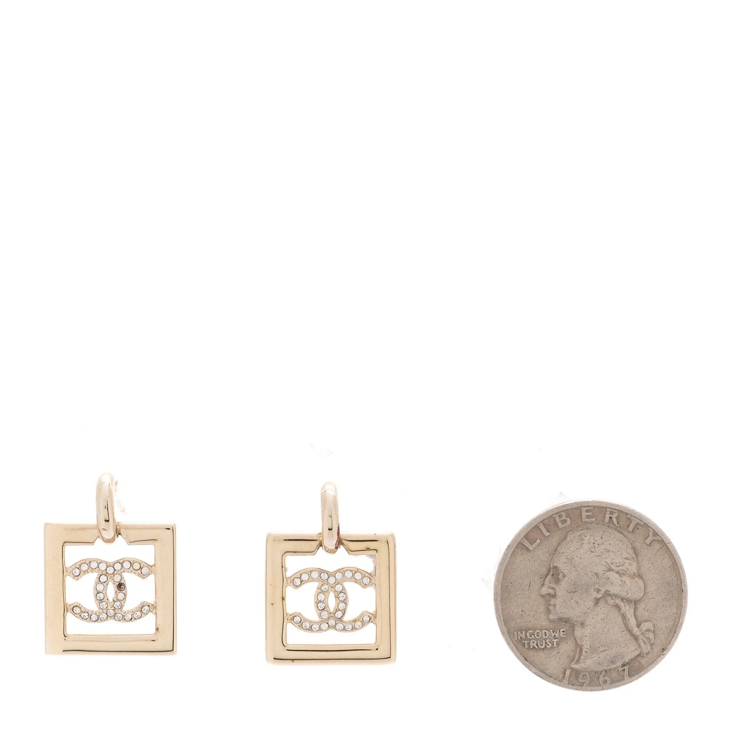 Metal Square CC Dangle 2