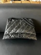 Balenciaga — Balenciaga Crush Chain Medium Crinkled Crossbody — Handbag — resale