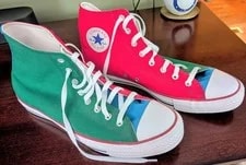 Custom Converse Chuck Taylor's Tri-Panel Size 14 Shoes 2