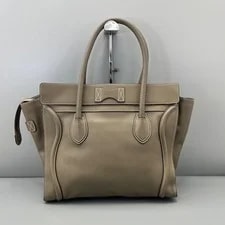 Celine Luggage Large Elephant Grained Top Handle Duty Paid 2