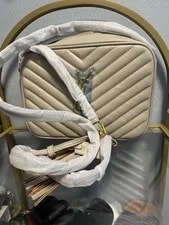 Saint Laurent Lou Quilted Chevron Crossbody Zip Adj Strap 2