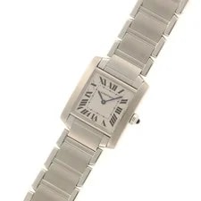 Cartier Tank Française MM W51003Q3 Stainless Steel 25mm White Dial #DW2683 2