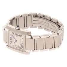 Cartier Tank Française MM W51003Q3 Stainless Steel 25mm White Dial #DW2683 3