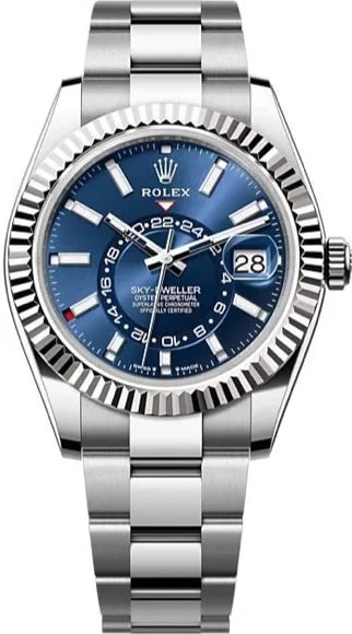 Worldofluxuryus — Rolex Sky-Dweller Oyster Stainless Steel & 18K White Gold — Watch — resale