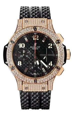 Worldofluxuryus — Hublot Big Bang 41mm Diamonds 18K Rose Gold & Diamonds — Watch — resale