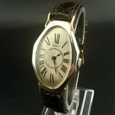 Patek Philippe Antique 18K White/yellow Gold Manual Wind Tonneau - 25MM - 1917 4