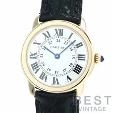 Cartier — Cartier Ronde Solo de SM W6700355 Silver Stainless Steel/K18 Yel — Watch — resale