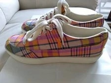 9.5US Ralph Lauren Shoes Check Polo Lauren Colorful Limited Edition 3